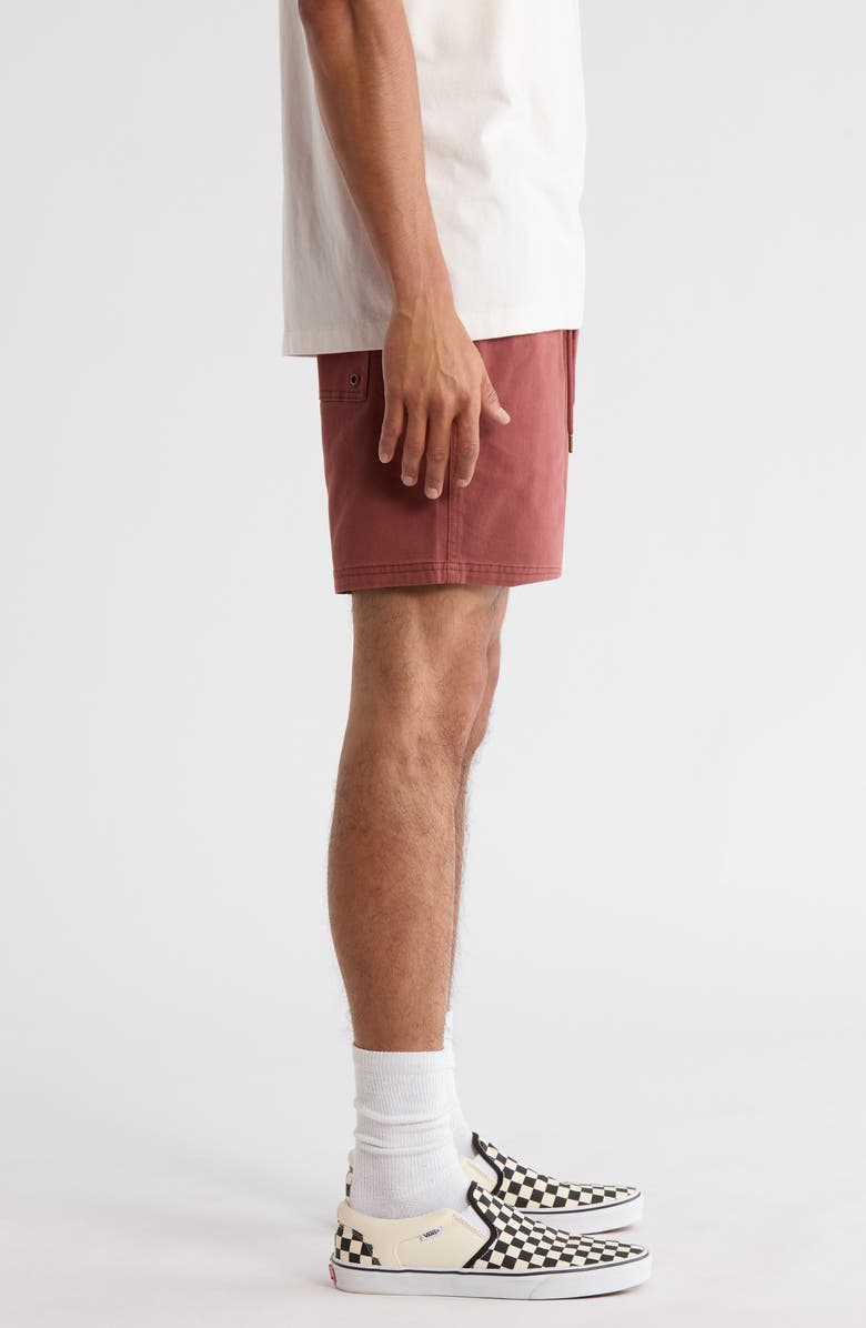 RVCA Escape Solid Shorts, Alternate, color, Red Earth