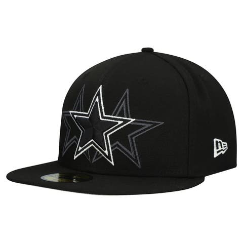 Men's New Era Black Dallas Cowboys Tri-Hit 59FIFTY Fitted Hat