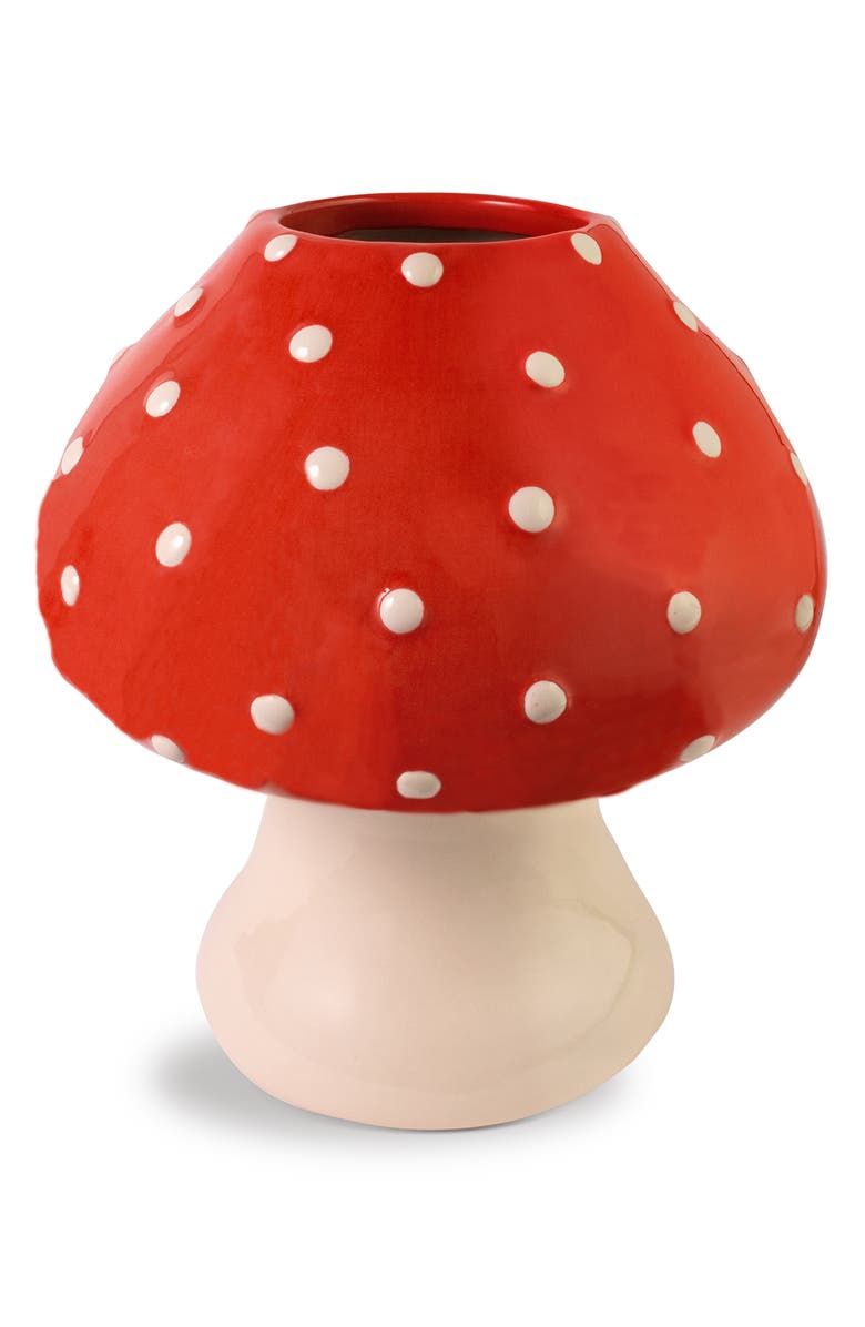 ban.do Mushroom Ceramic Vase, Main, color, 