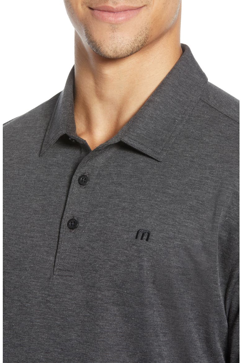 Classy Regular Fit Jersey Polo, Alternate, color, HEATHER BLACK
