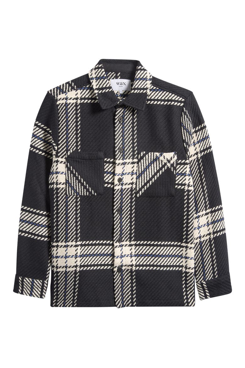 Whiting Overshirt, Alternate, color, BLACK / ECRU