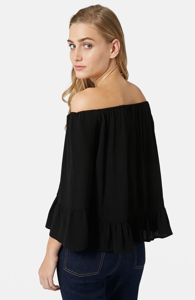 Topshop Off the Shoulder Top, Alternate, color,