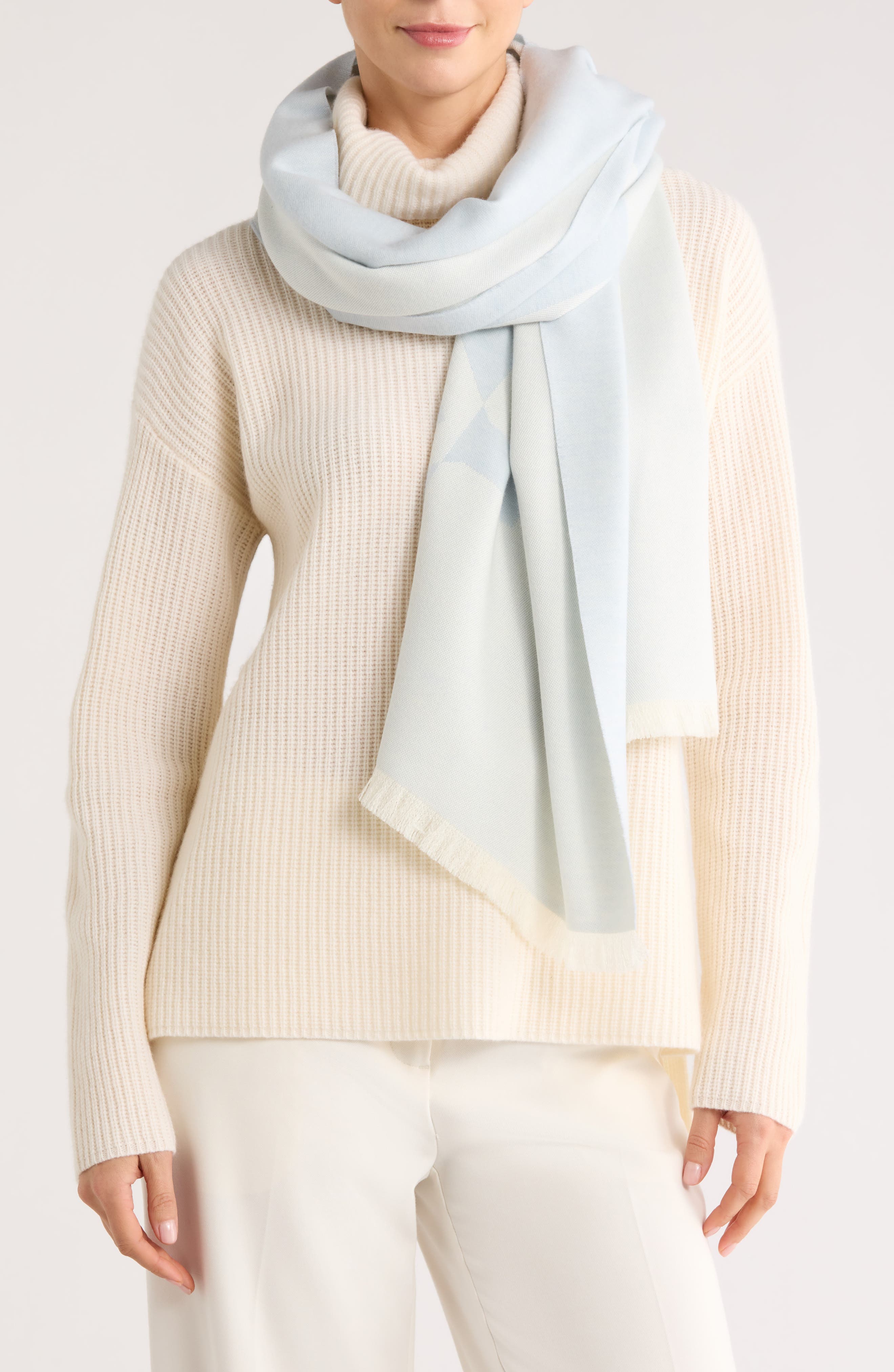 Givenchy Logo Wool & Cashmere Blend Oblong Scarf