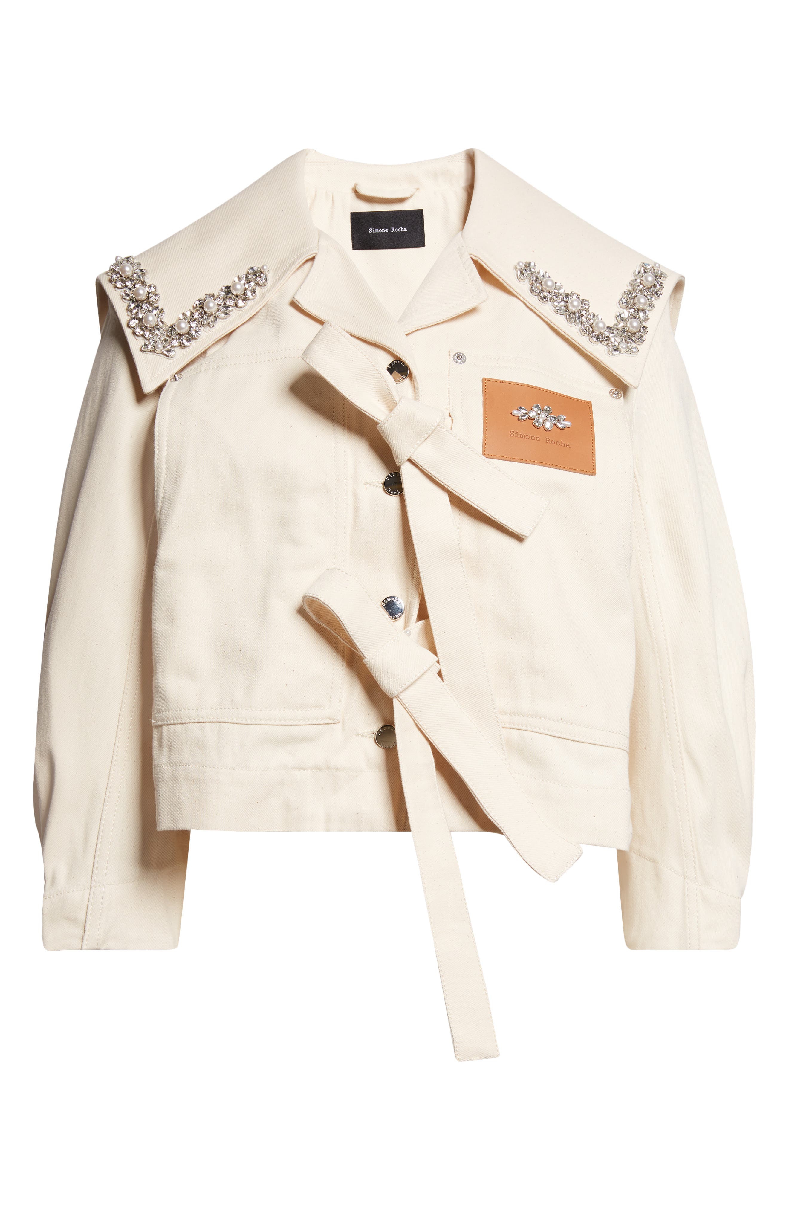 Cropped Sailor Collar Workwear Jacket (Women) | Nordstrom