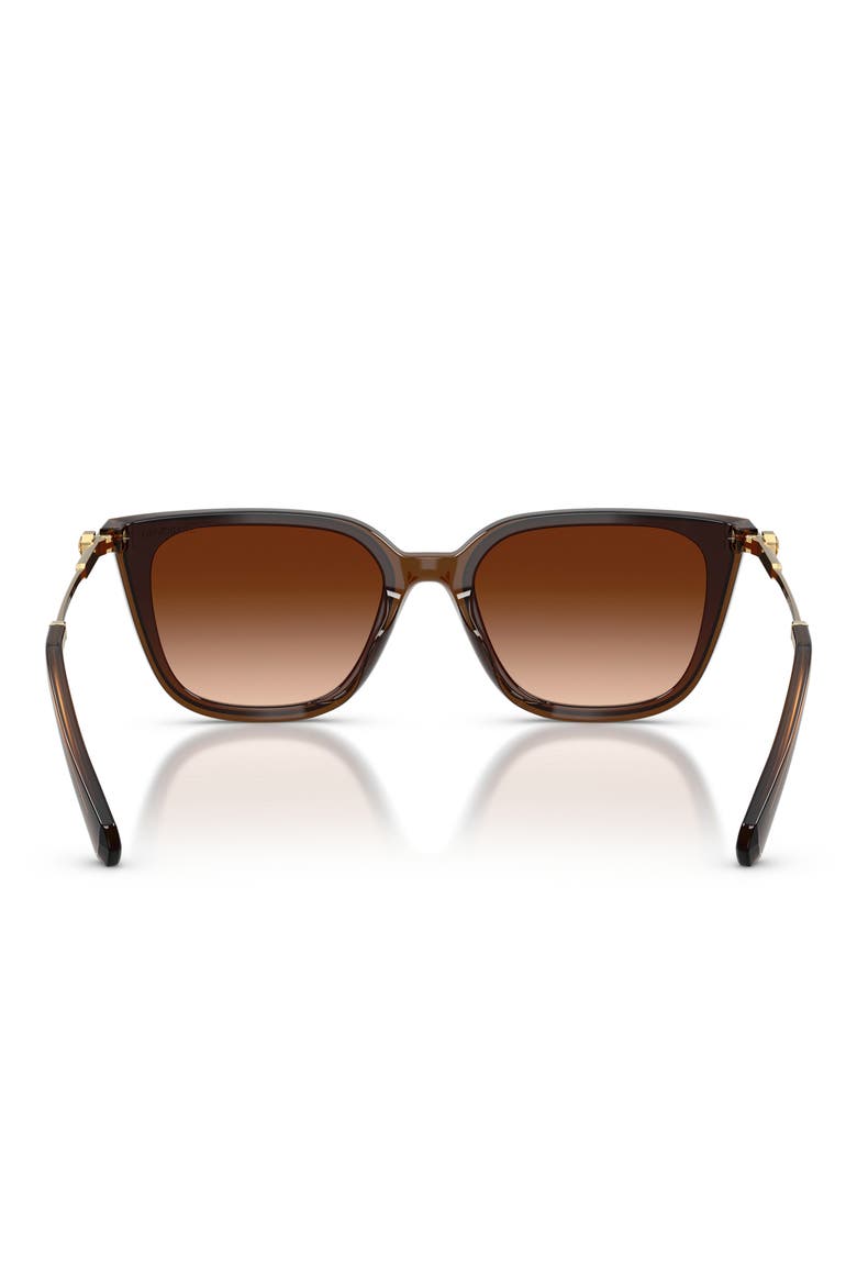 63mm Oversize Square Sunglasses, Alternate, color, TRANSPARENT BROWN / BROWN