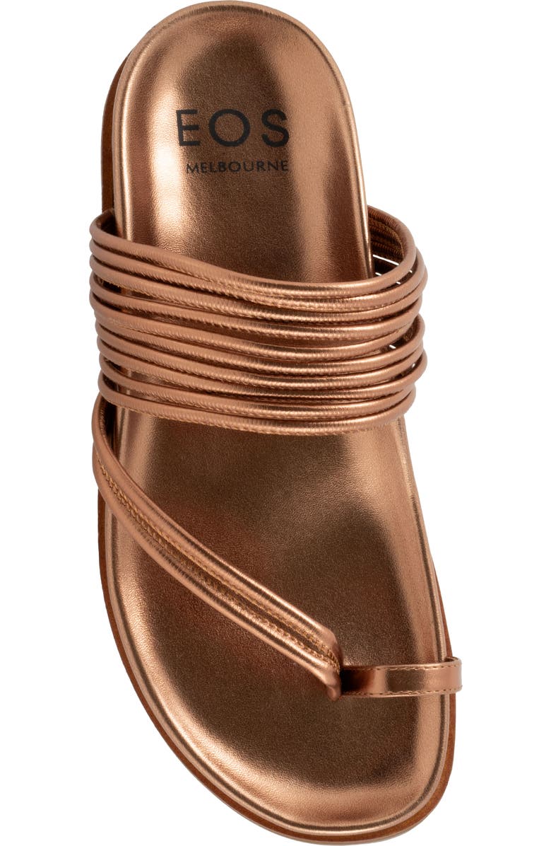 EOS FOOTWEAR Carmella Toe Loop Sandal, Alternate, color, Copper