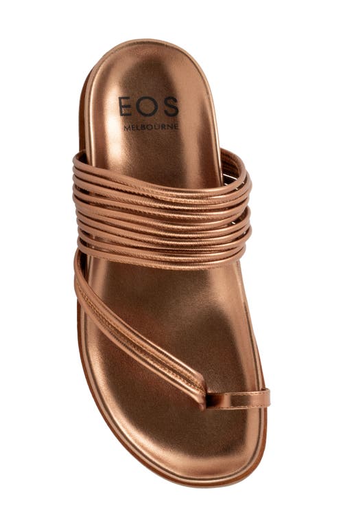 Shop Eos Footwear Carmella Toe Loop Sandal In Copper
