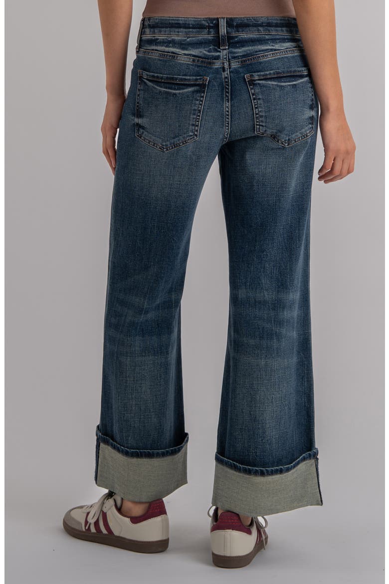 Meg Cuffed High Waist Wide Leg Jeans, Alternate, color, INTERCONNECTED