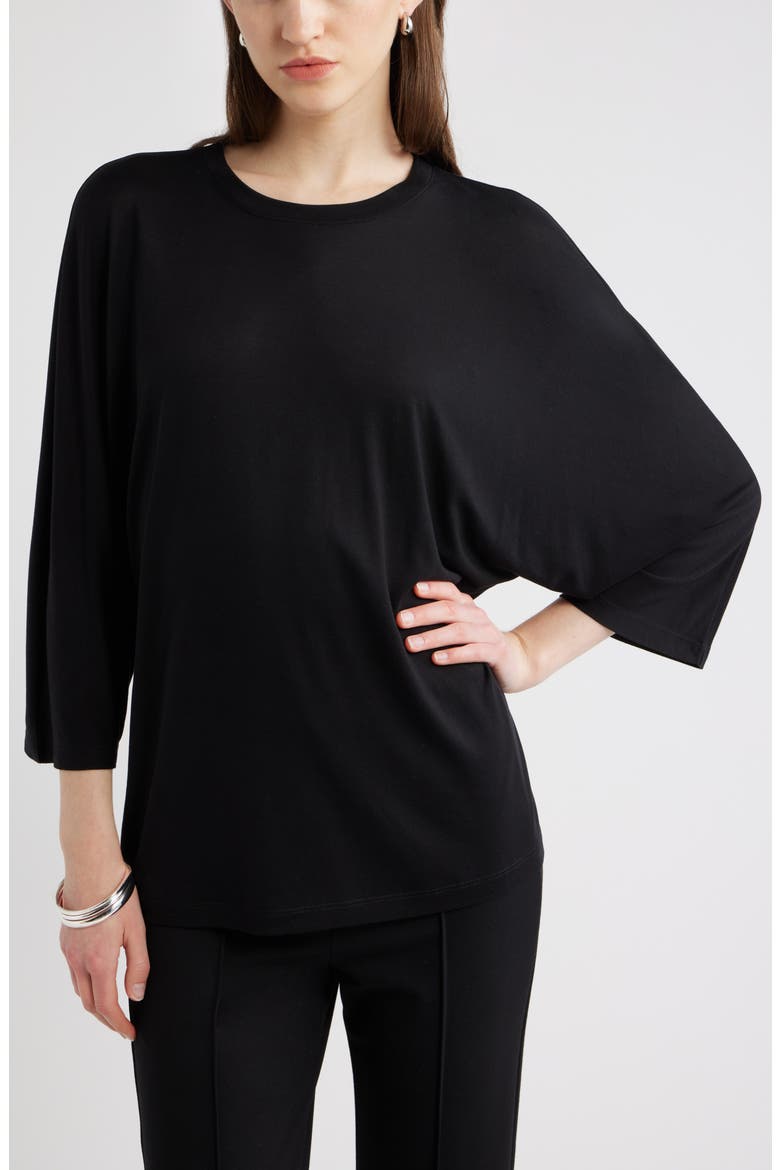 Dolman Sleeve T-Shirt, Main, color, BLACK