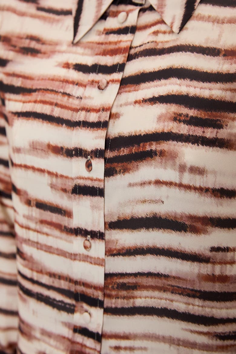 Junia Mini Dress, Alternate, color, Brown Patterned