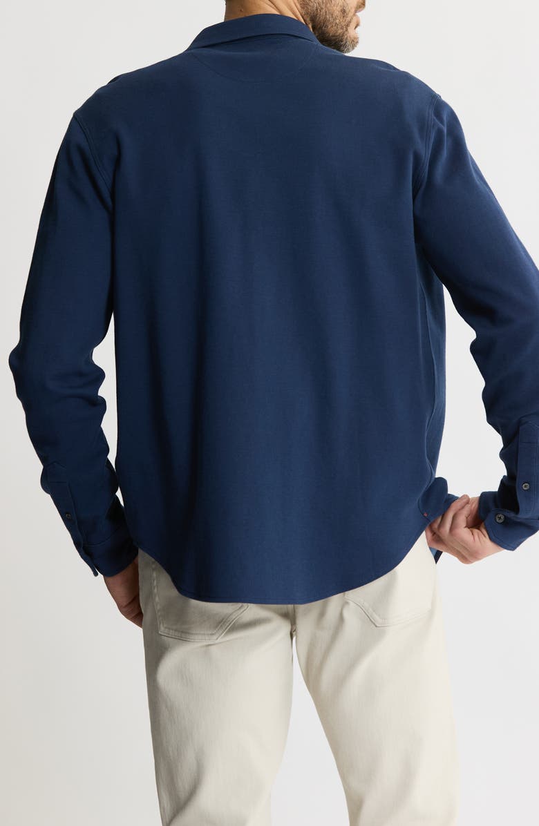 JACHS Stretch Pima Cotton Button-Up Shirt, Alternate, color, Navy