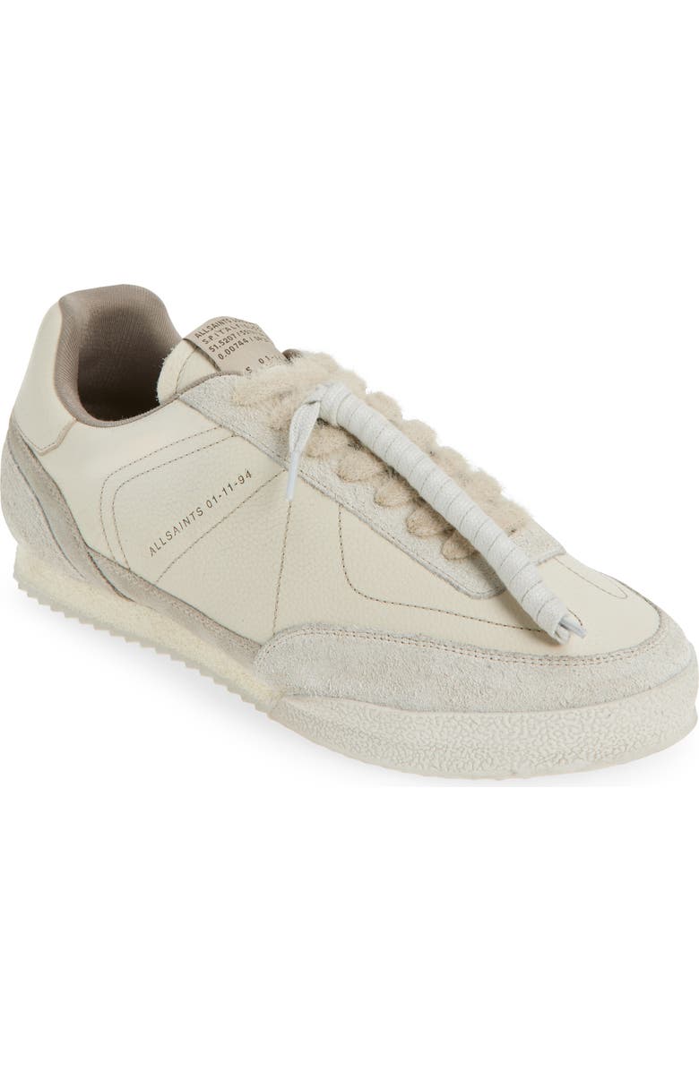 AllSaints Harri Low Top Sneaker, Main, color, Chalk White/ White
