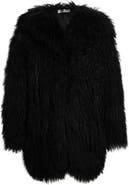 Michael Kors Collection Genuine Shearling Clutch Coat