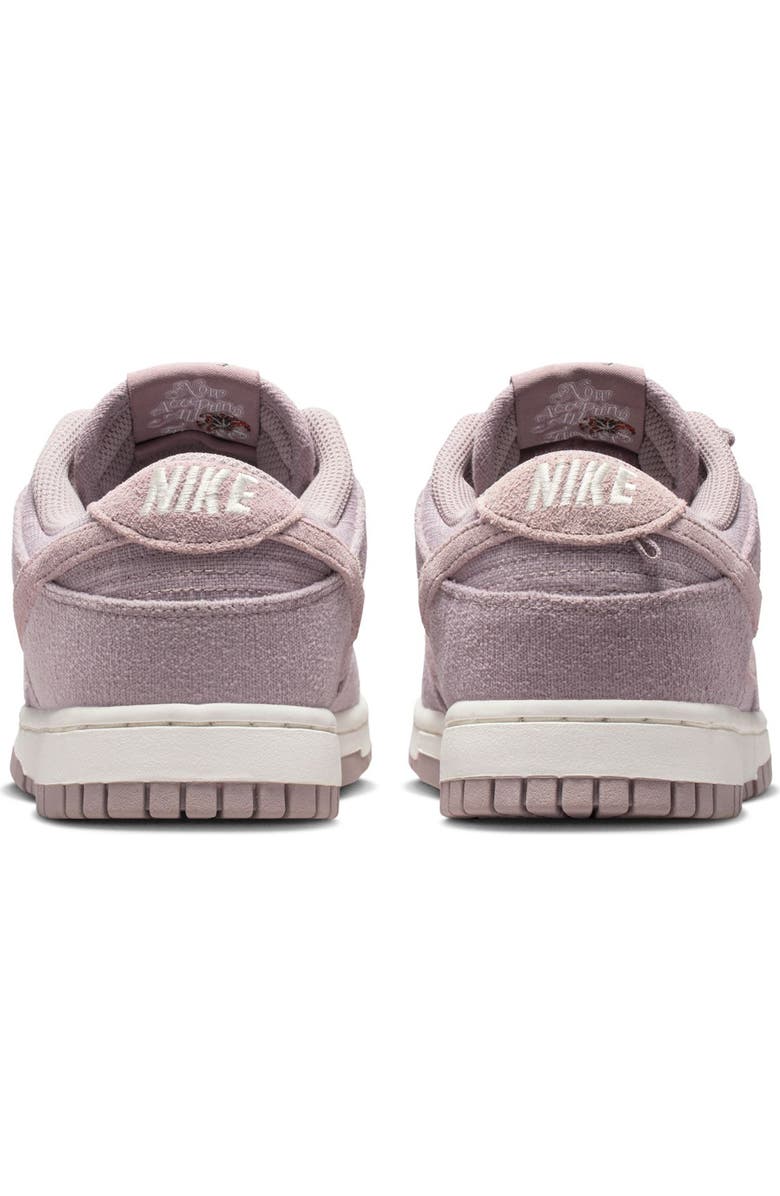Nike Dunk Low Basketball Sneaker, Alternate, color, Light Violet Ore/ Sail/ Gold