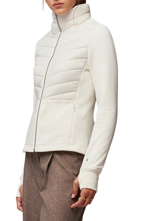 Soia & Kyo Quilted Hybrid Jacket In Powder