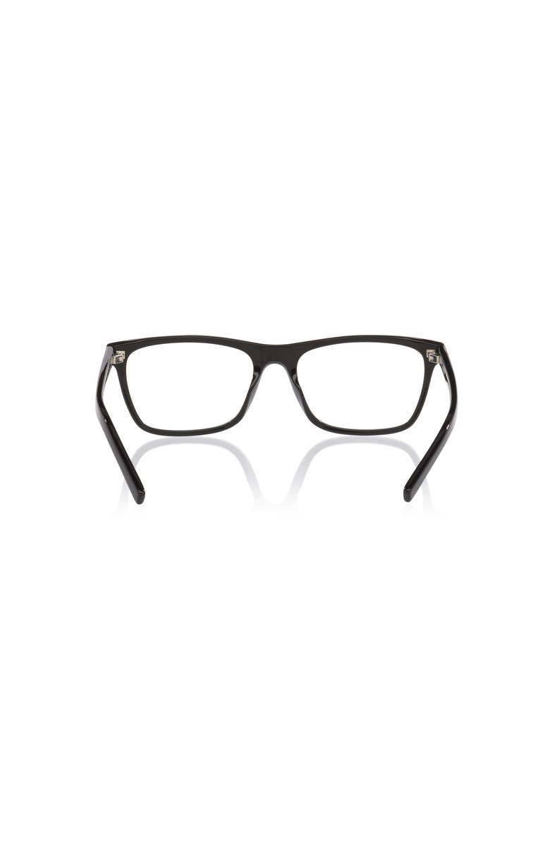 Saint Laurent 58mm Rectangle optical glasses, Alternate, color, Black