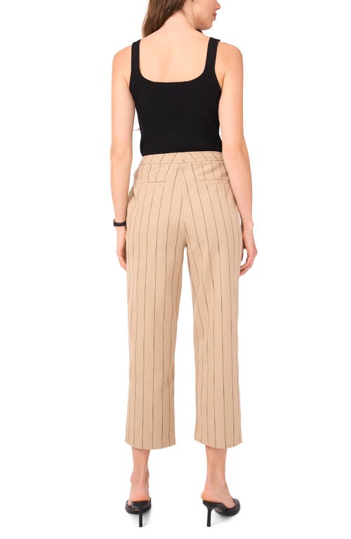Halogenr Halogen(r) Stripe Linen & Cotton Crop Pants
