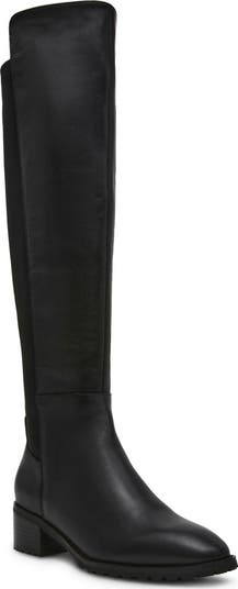 Anne klein black leather boots online