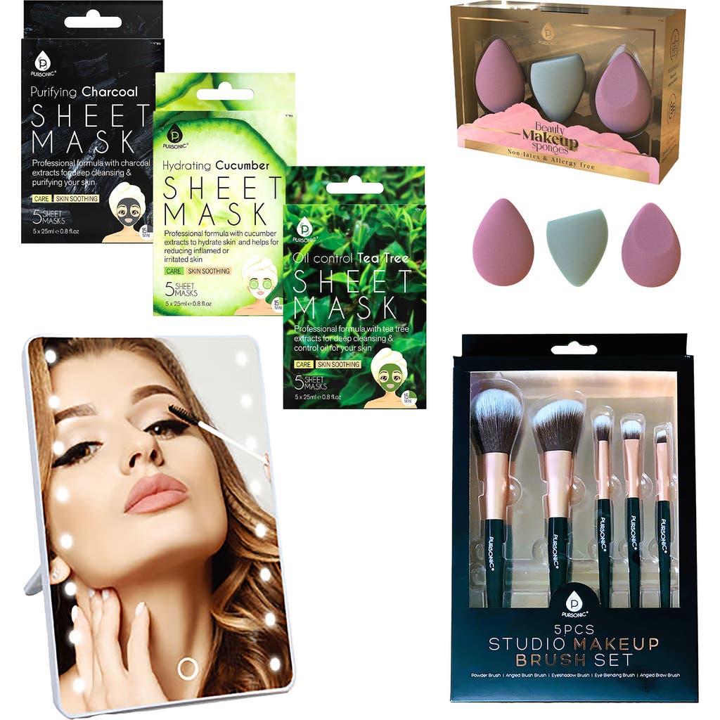 Pursonic Beauty Essentials Self-care Bundle In Multi