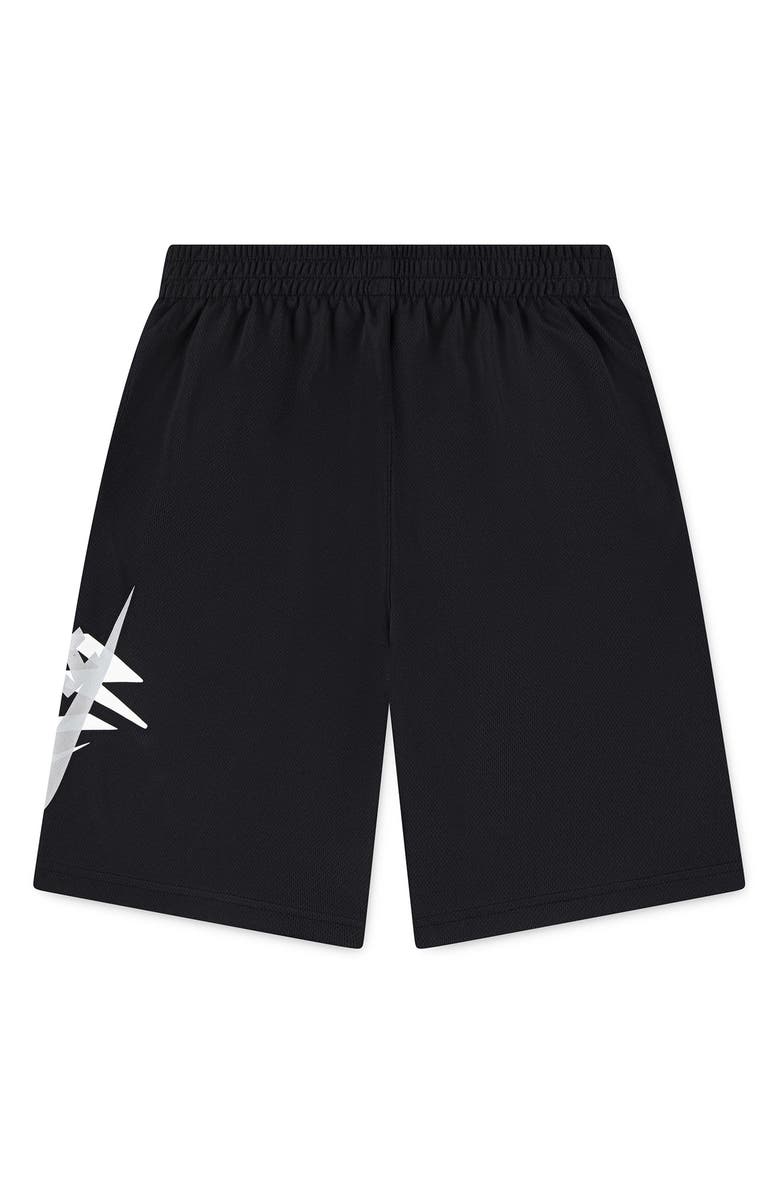 3 Brand Kids' Essential Mesh Shorts, Alternate, color, Black/ White