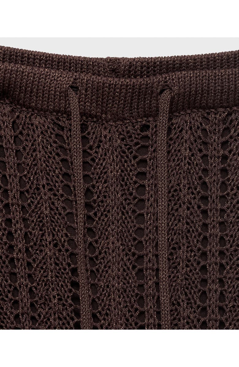 MANGO Openwork Knit Pull-On Straight Leg Pants, Alternate, color,