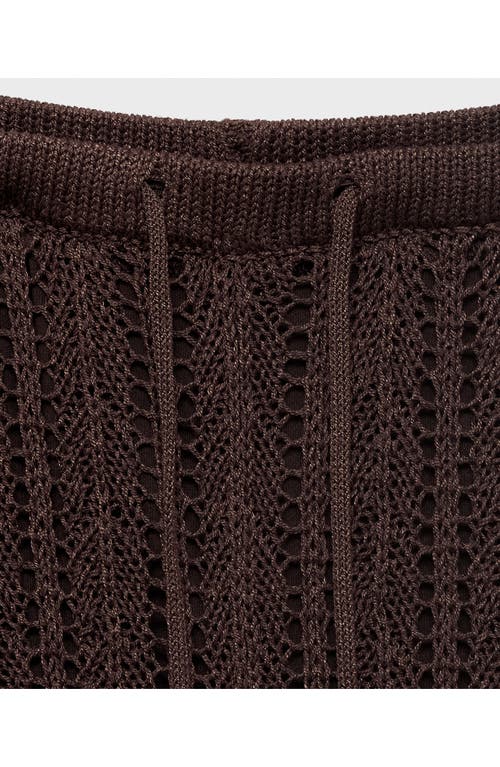 Mango Openwork Knit Pull-on Straight Leg Pants