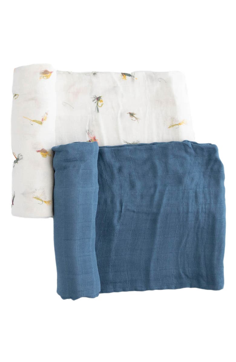 little unicorn 2-Pack Deluxe Muslin Swaddles, Alternate, color,