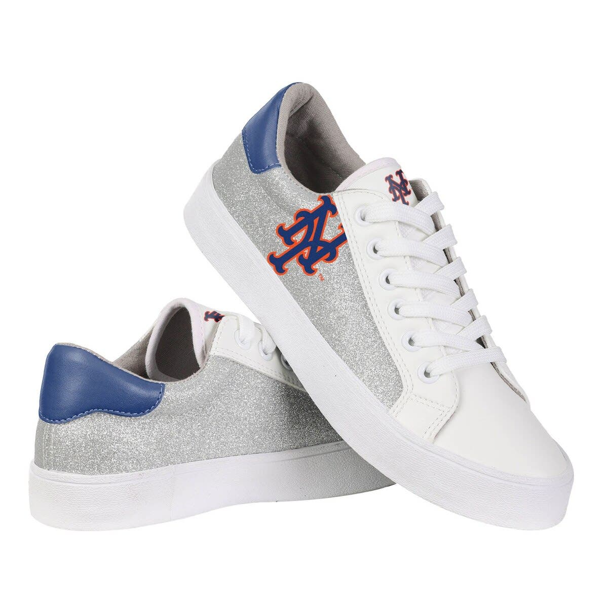 FOCO Women's FOCO New York Mets Glitter Sneakers, Main, color, 