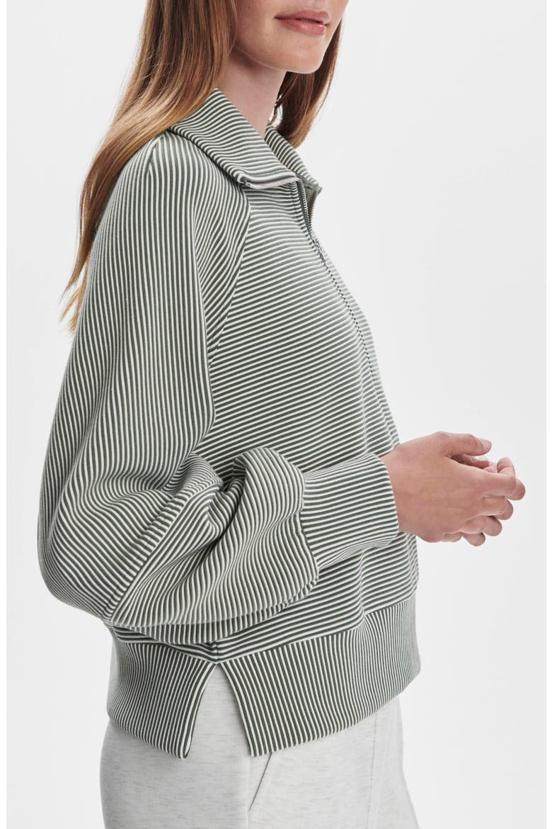 Milano Half-Zip Sweatshirt, Alternate, color, THYME / EGRET