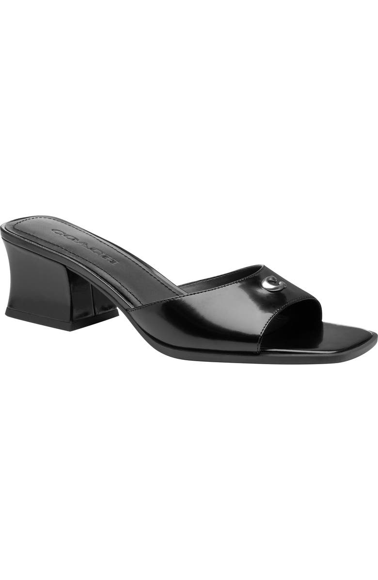 COACH Sculpted C Block Heel Sandal, Main, color,