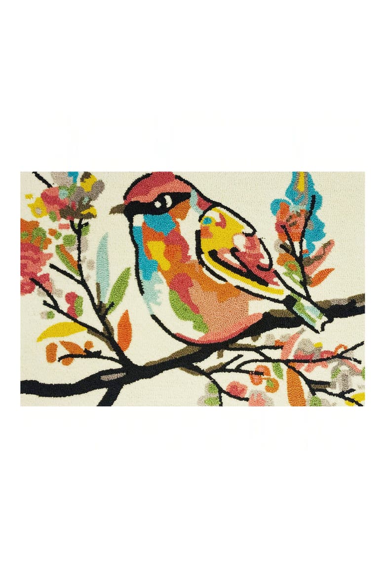 Song Bird Indoor/Outdoor Doormat, Main, color, IVORY MULTI