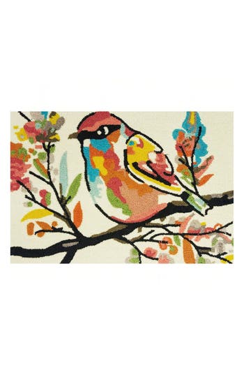 R16 Home Song Bird Indoor/outdoor Doormat In Ivory Multi