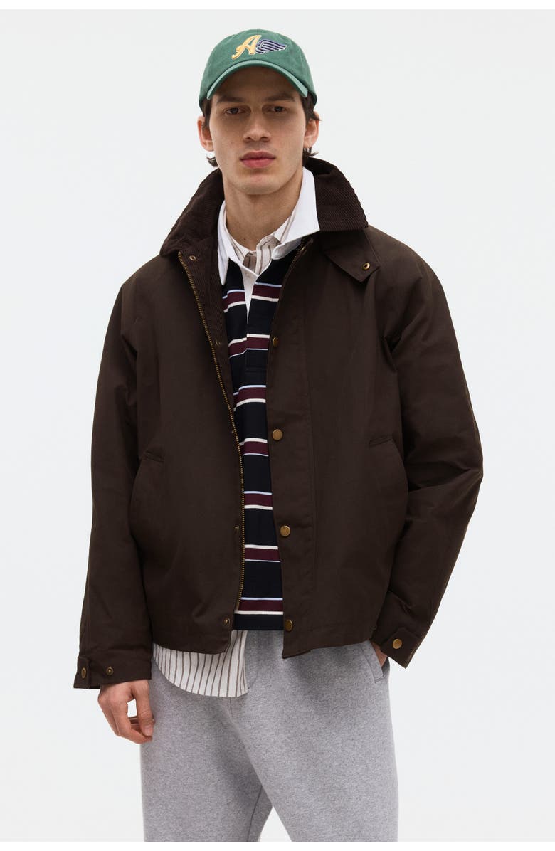 H&M Workwear Jacket, Alternate, color, Dark Khaki Green