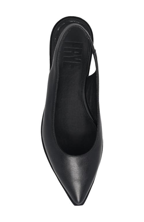 Frye Kenzie Pointed Toe Slingback Flat In Black