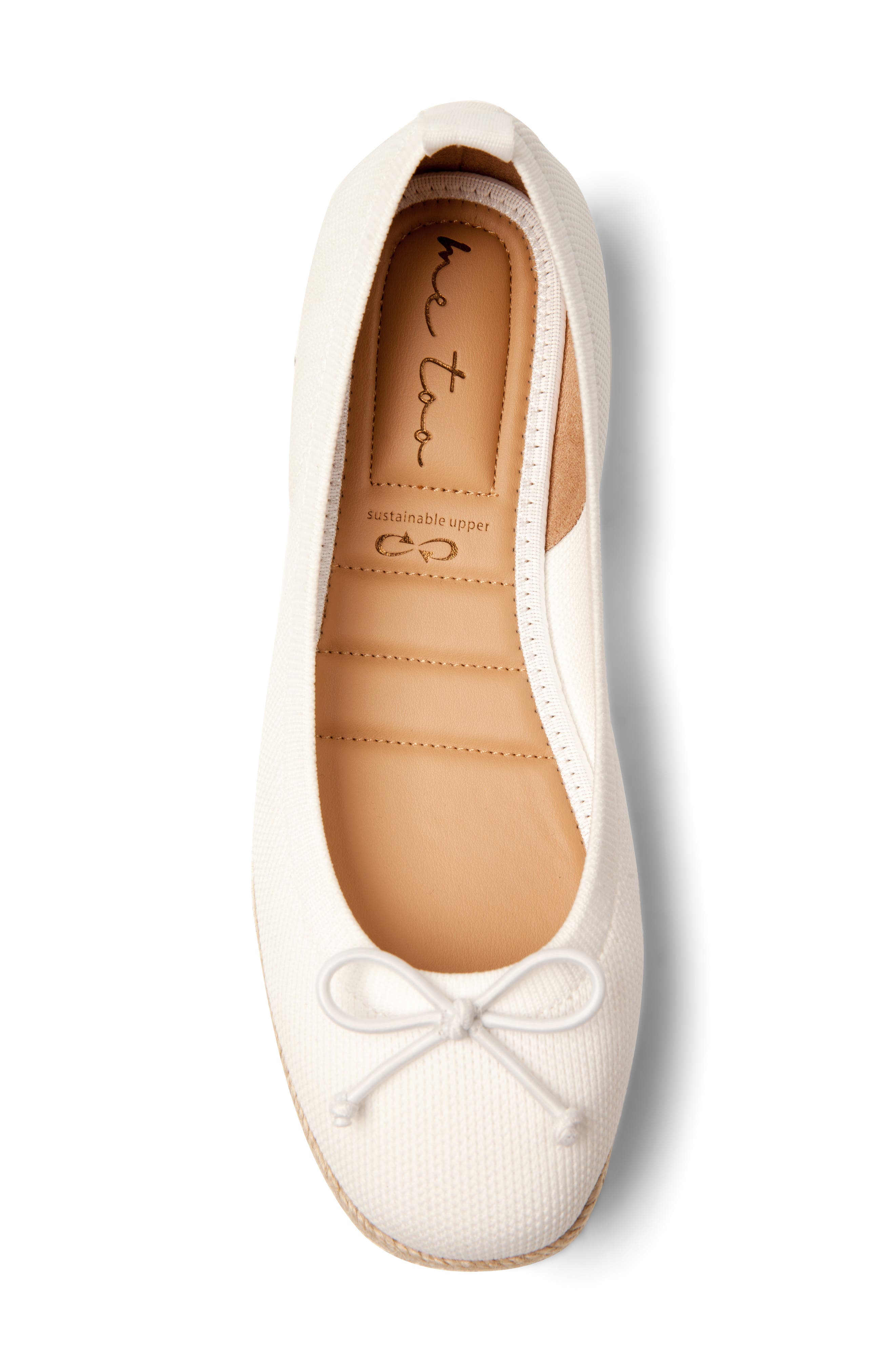 Me Too Kenzie Espadrille Flat, Alternate, color, White Mesh