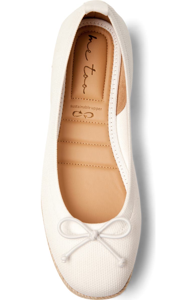 Me Too Kenzie Espadrille Flat, Alternate, color, White Mesh