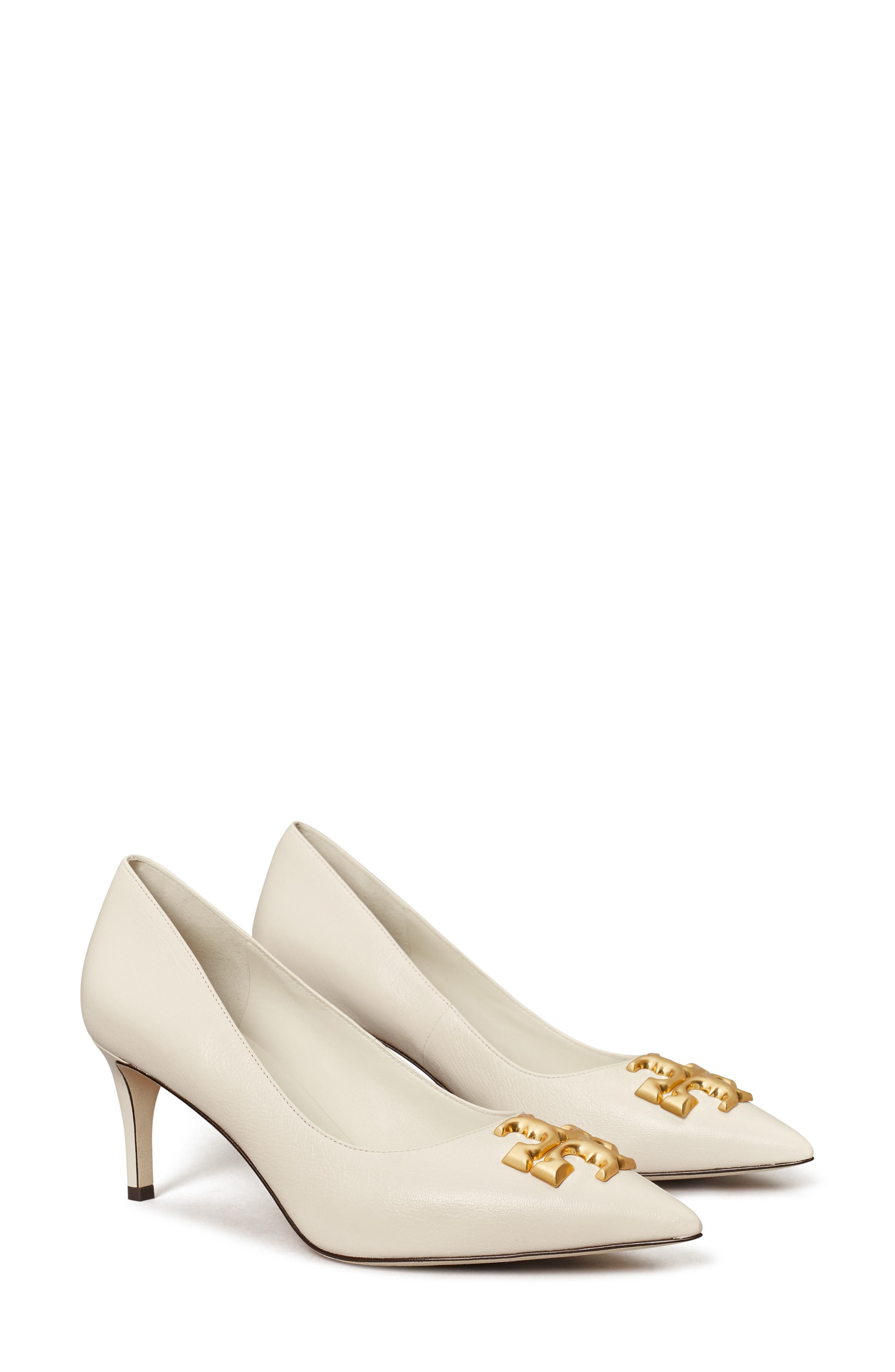 Eleanor Pointed Toe Pump, Main, color, NEW IVORY / ROLLED BRASS