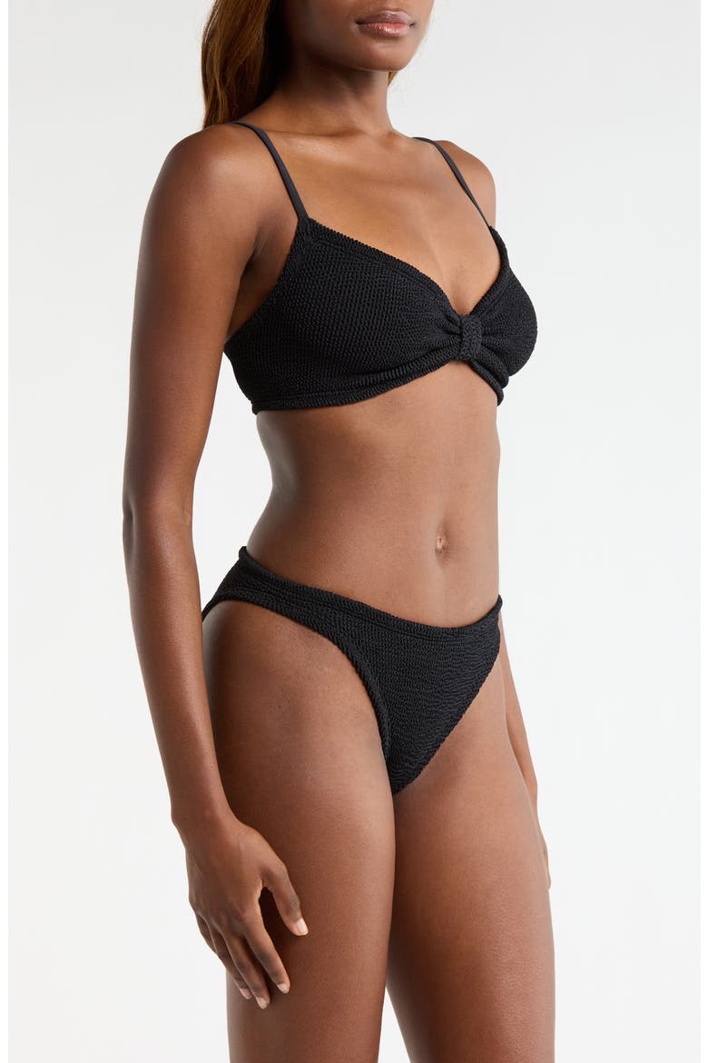 Alicia Textured 2-Piece Bikini, Alternate, color, BLACK