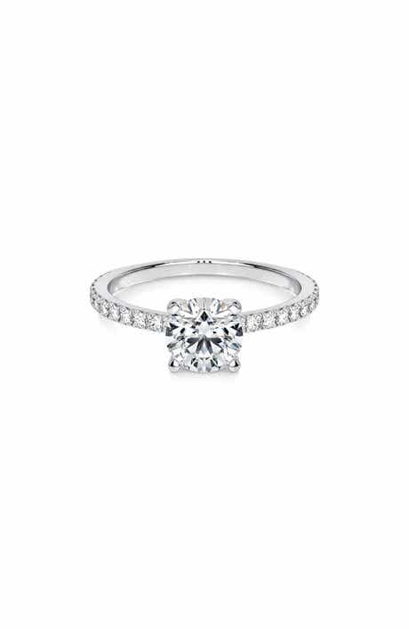Round Cut Cubic Zirconia Solitaire Ring