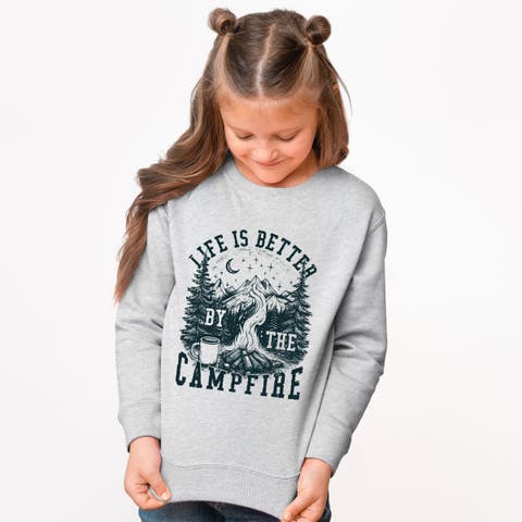 Life is Better by the Campfire Forest Sweatshirt (Little Kid & Big Kid)