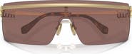 Miu Miu 142mm Rimless Shield Sunglasses