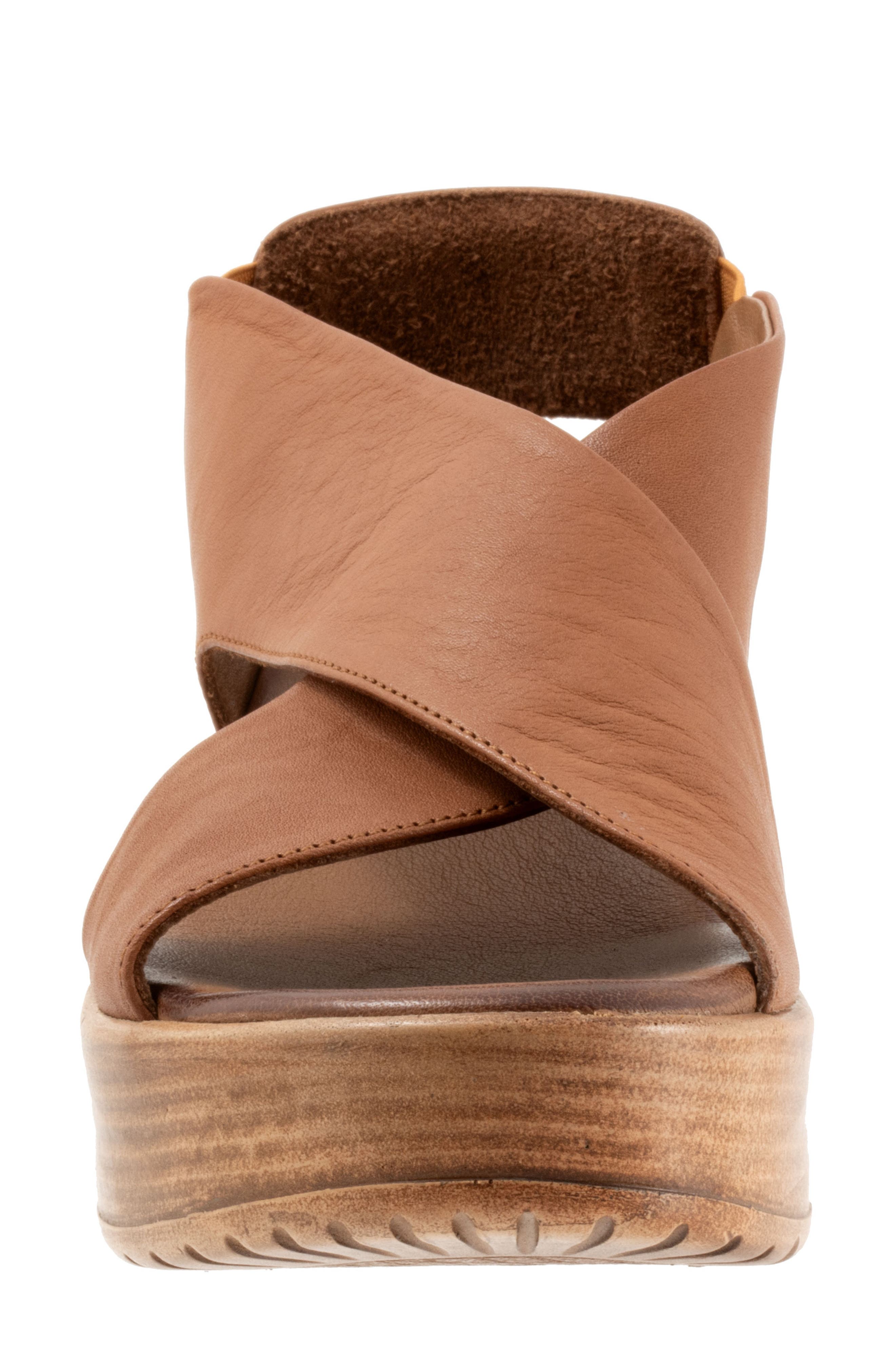Bueno Naomi Platform Wedge Sandal, Alternate, color, Dark Tan