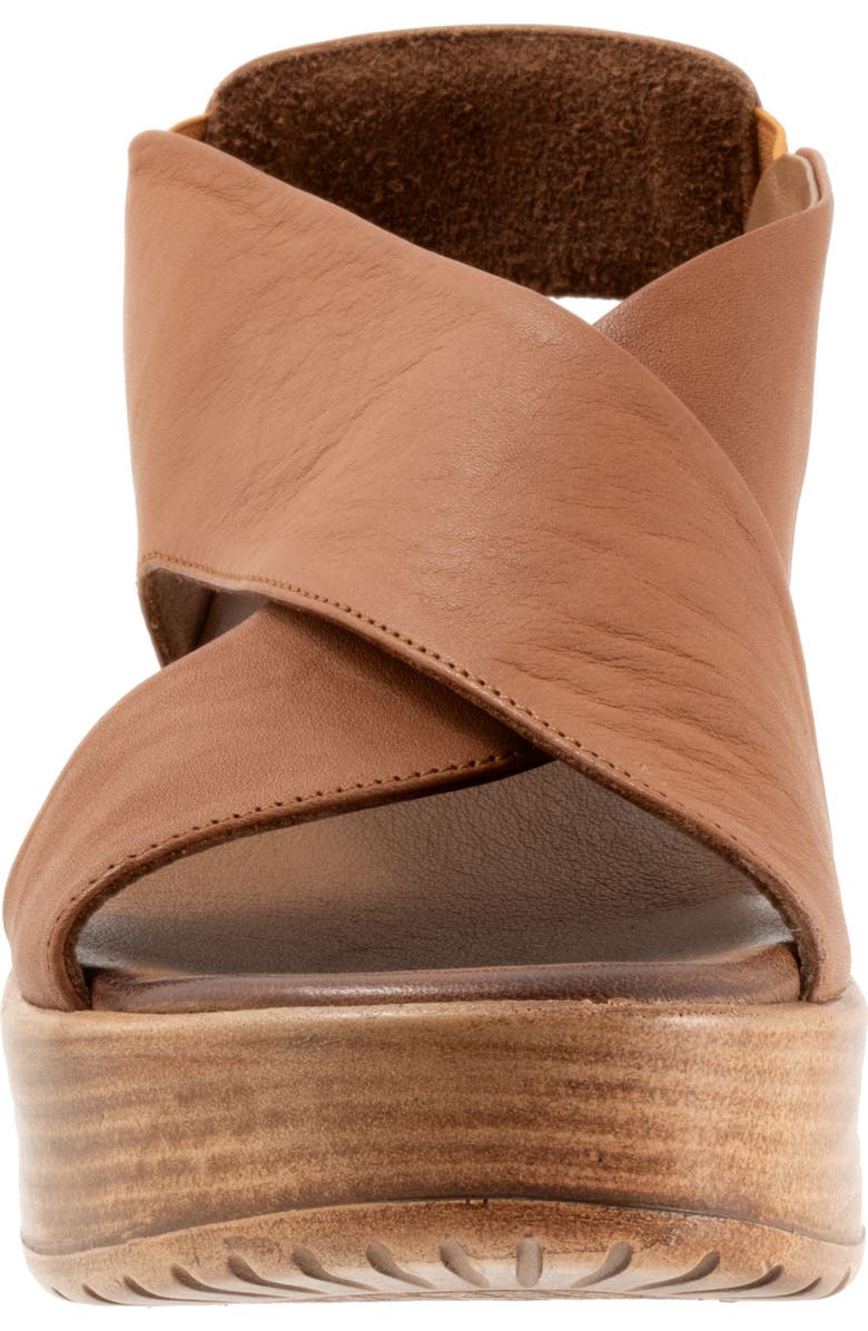 Bueno Naomi Platform Wedge Sandal, Alternate, color, Dark Tan