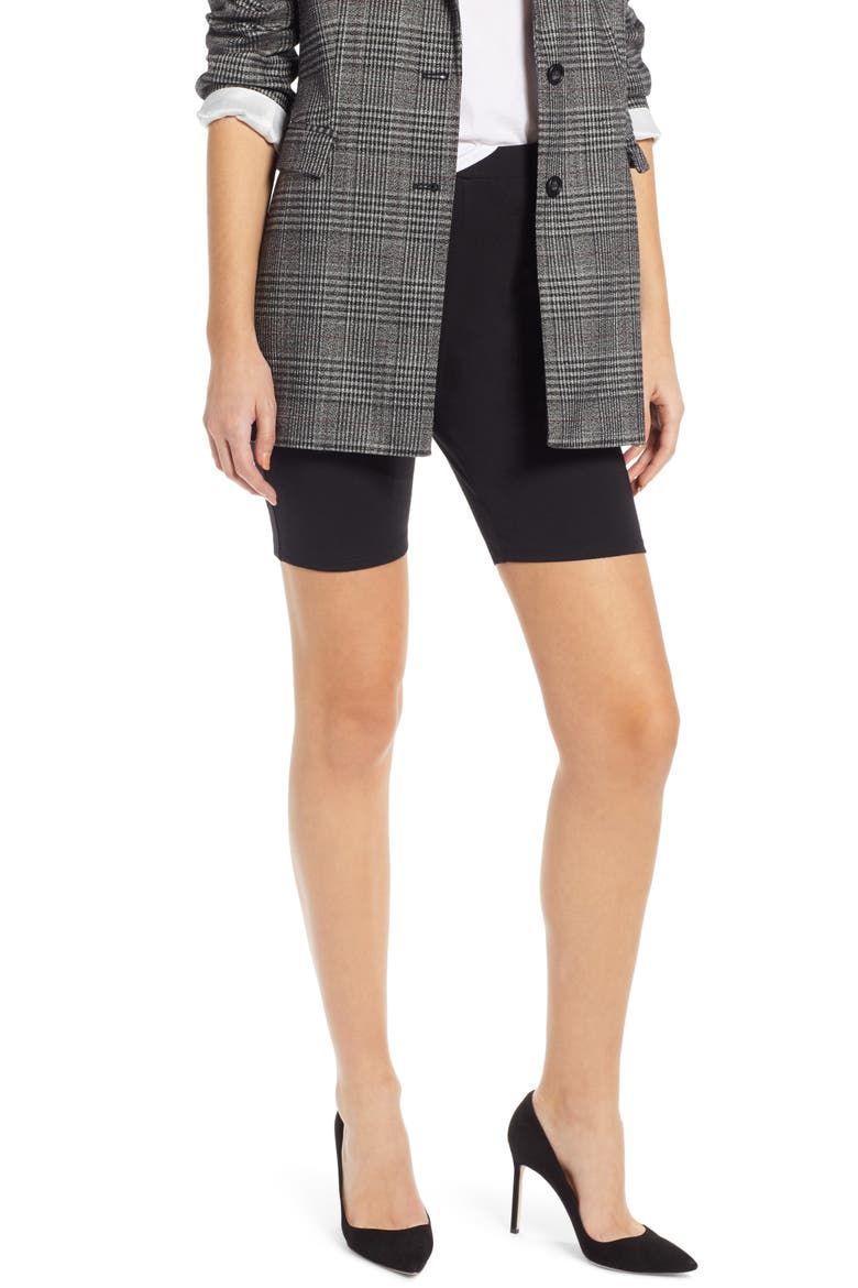 Bike Shorts (Nordstrom Exclusive), Main, color, BLACK