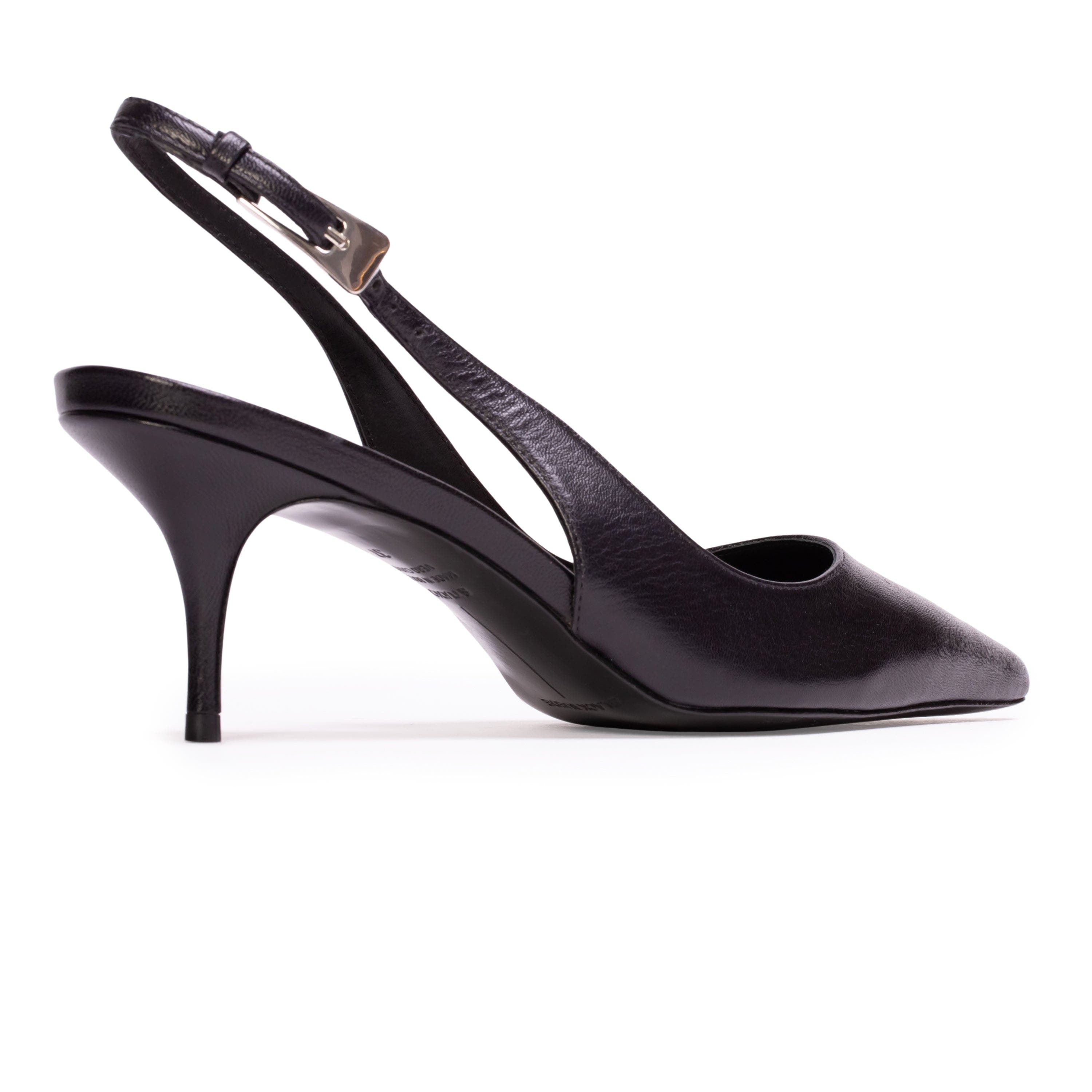 Branca 65 Slingback Pump, Alternate, color, Black Leather