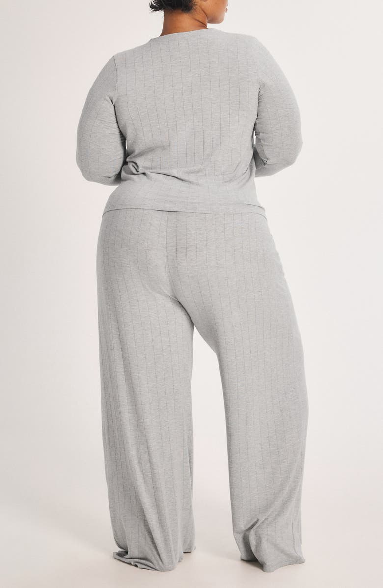 SAVAGE X FENTY Sleek Stitch Sleep Pants, Alternate, color, Platinum Grey