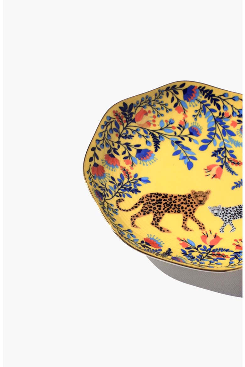 Amazon Rainforest Bone China Bread Butter Plate In Yellow, Alternate, color, Yellow