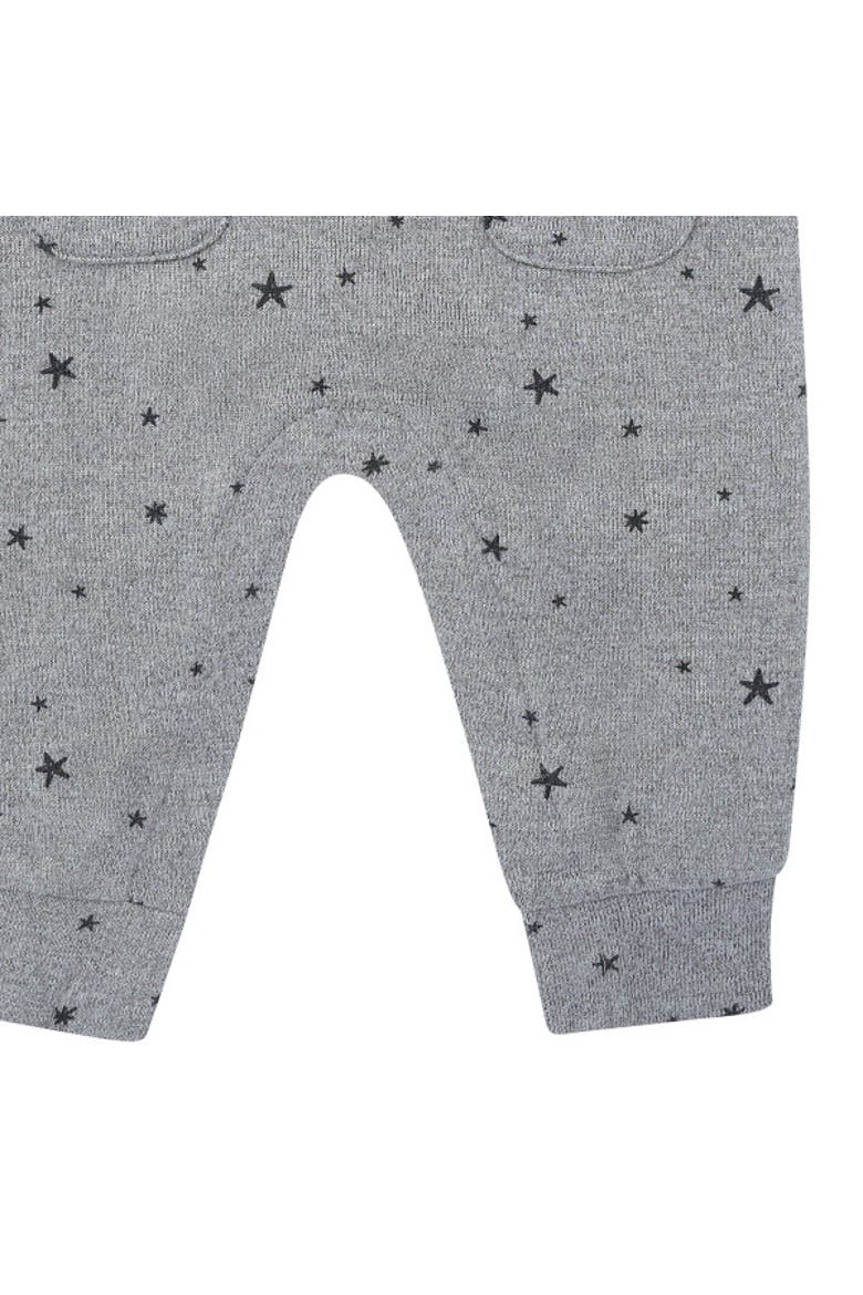 Raglan Sleeve Long Leg Romper, Alternate, color, Heather Gray