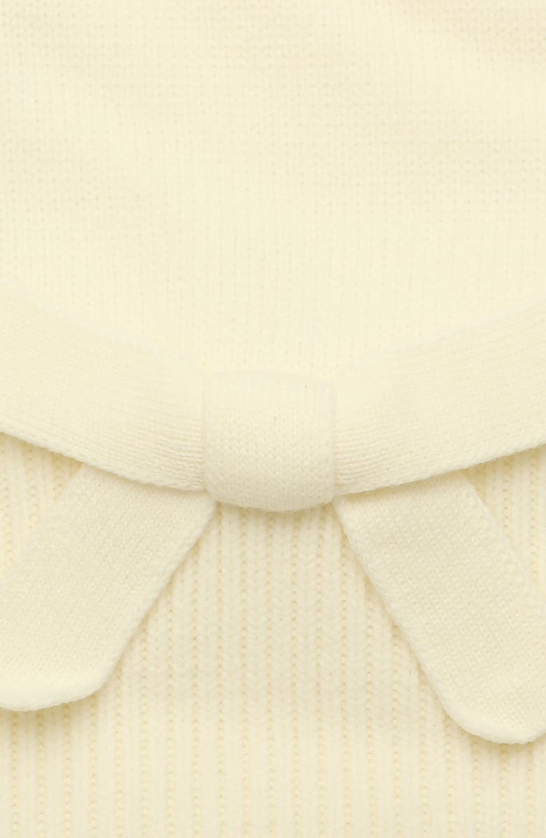 Kate Spade New York bow trim scarf, Alternate, color, Cream