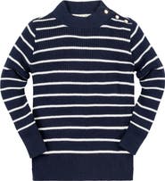 Hope & Henry Baby Girls' Organic Mock Neck Sweater, Infant